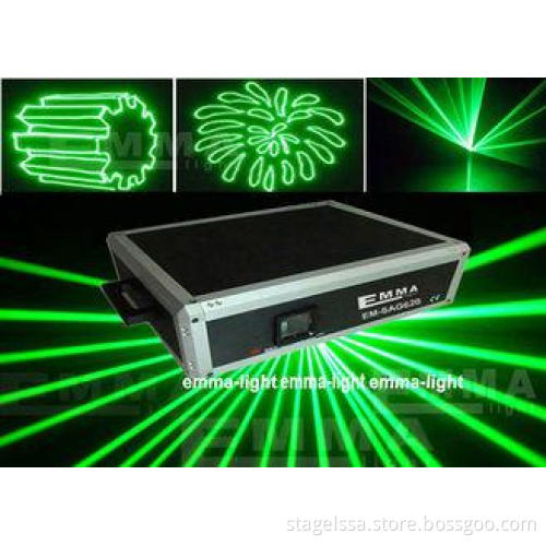 2000mw Single Color DJ Laser lights , Green Laser Light F